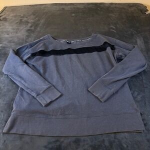 Victoria Sport Sweatshirt Pullover‎ Long Sleeve Top Gray Blue Womens Medium